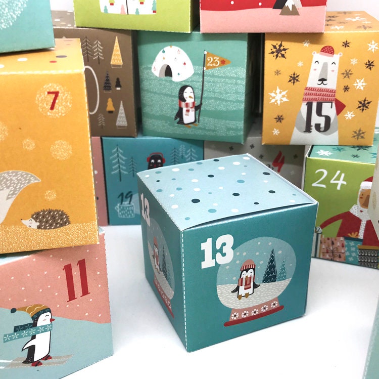 Printable Advent Boxes for Small Gifts Graphic by print.cut.hang · Creative  Fabrica