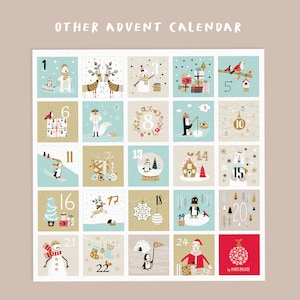 Printable Advent Calendar Boxes, Christmas Countdown Gift Boxes for ...
