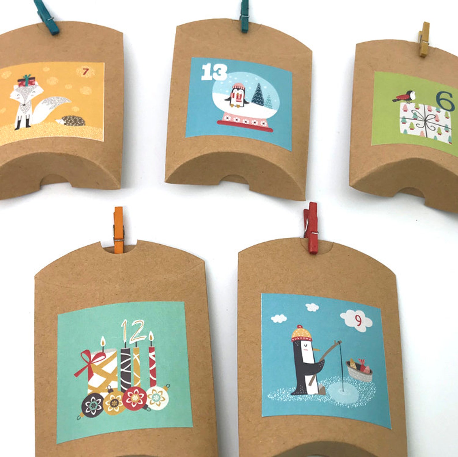 3x3 Inches Printable Advent Calendar Tag Advent Calendar Gift Etsy