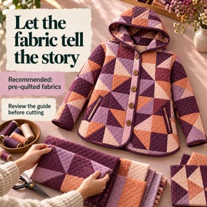 Patchwork Jacket Sewing Pattern PDF, Relaxed Hooded Layer in XS–3XL - image 5