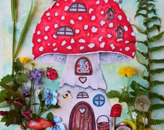 Make your own Toadstool House play set ready for download