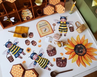 The Buzzing Bees with Beehive play set ready for download