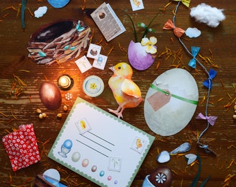 Letter with Easter Chick's Adventure includes 12 easy crafts / activities in the count down to Easter or Easter morning activities