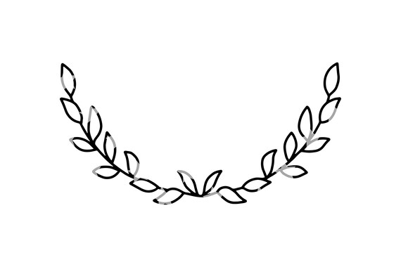Download Wreath Cut File Svg Svg Clipart Cut Wreath Clipart Svg File For Cricut Silhouette Laurel Flourish