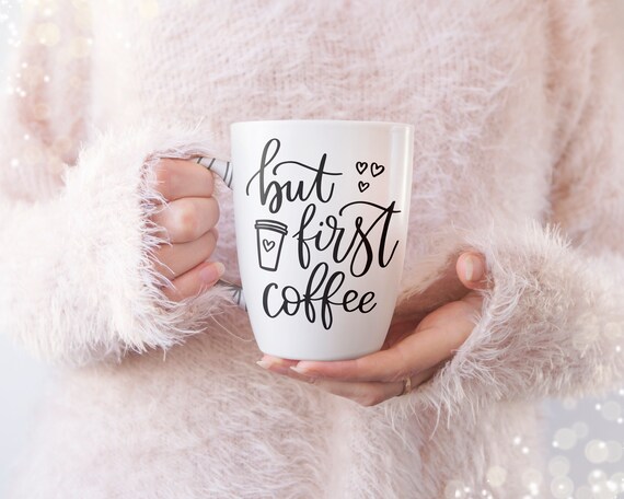 Download Coffee Mug Quote Commercial Use Quote Svg Hand Lettered Svg But First Coffee Svg File For Silhouette Cameo Svg File Drawing Illustration Art Collectibles Kromasol Com
