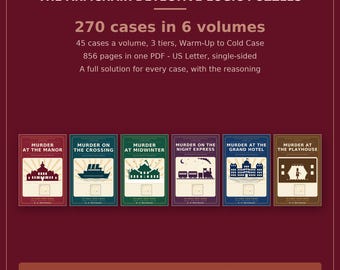 Bundel met logische rasterpuzzels voor de doe-het-zelver van je fauteuil, 270 printbare casussen (PDF-download)