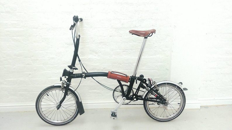 Leather Brompton carry handle
