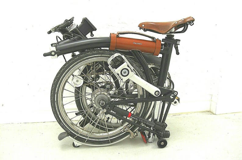 Leather Brompton carry handle