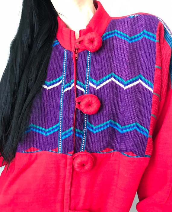 Authentic Guatemalan Hand Woven Jacket - image 4