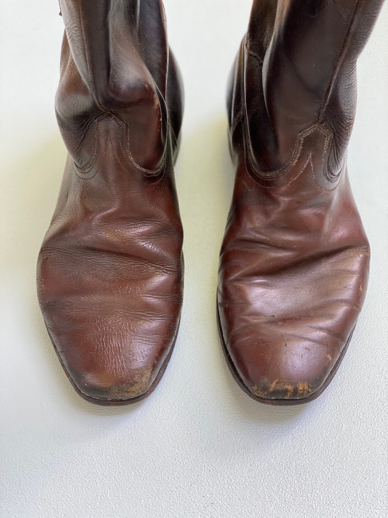 Vintage 40s Motorcycle Boots SZ 9 image 6