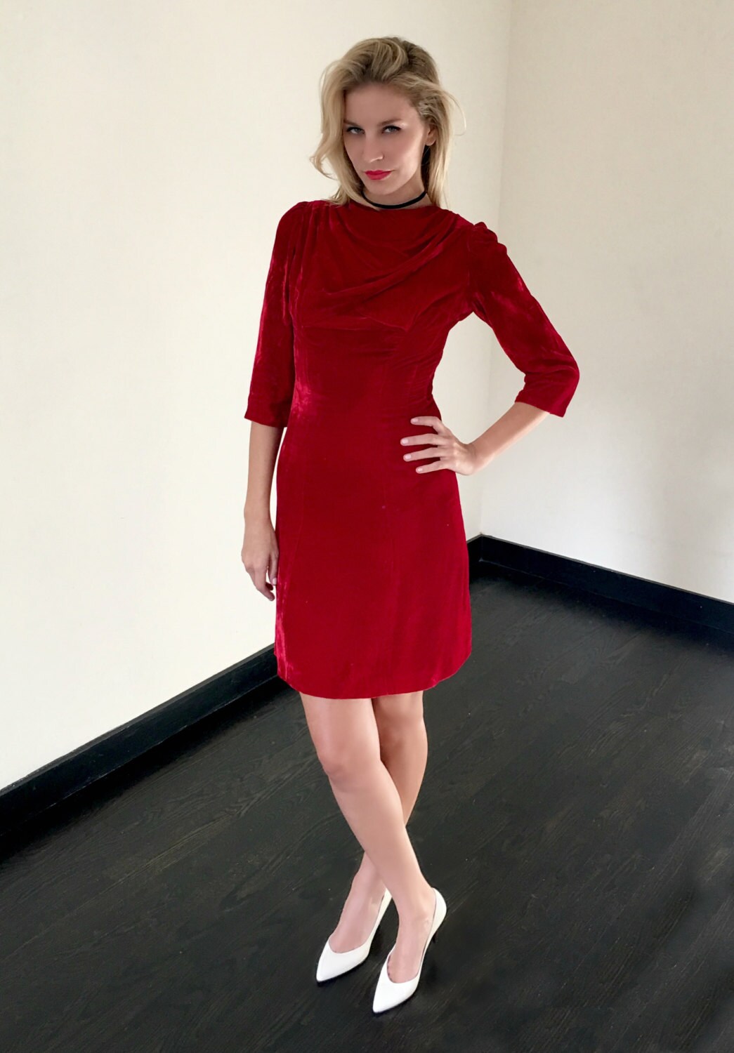 red velvet wiggle dress Starlet Wiggle Dress in Vixen Pink Velvet