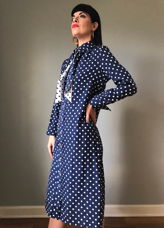 polka dot shirt dress