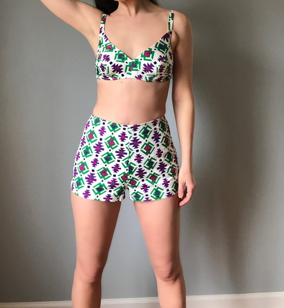Vintage 60s Bikini Two Piece Swimsuit