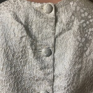 Vintage 60s Pearlescent Brocade Shell Top image 7