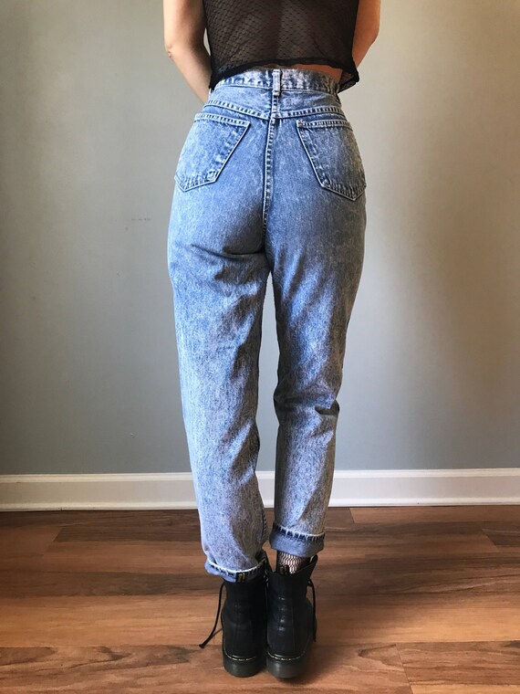80s acid wash jeans