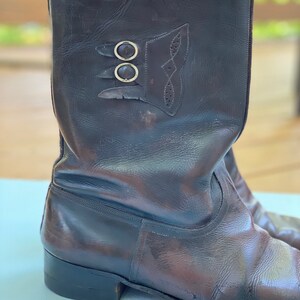 Vintage 40s Motorcycle Boots SZ 9 image 3