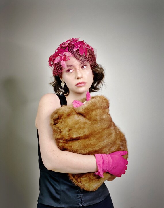 Vintage 50s Mink Muff