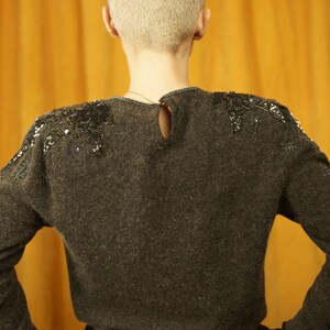 Vintage Lambswool Angora Beaded Sweater image 10