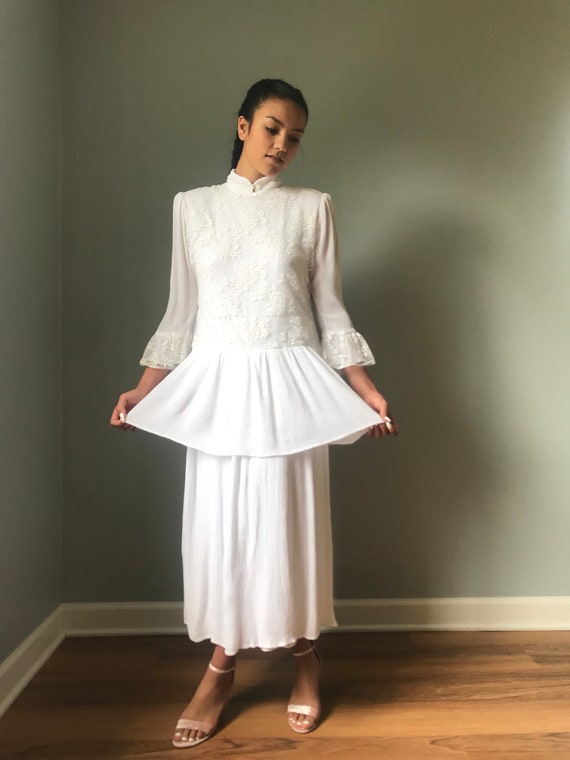 White flapper style dress cheap
