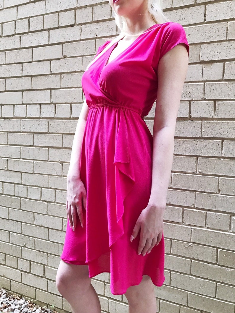 pink 90s dress