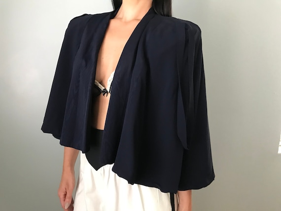 Vintage 30s Navy Capelet