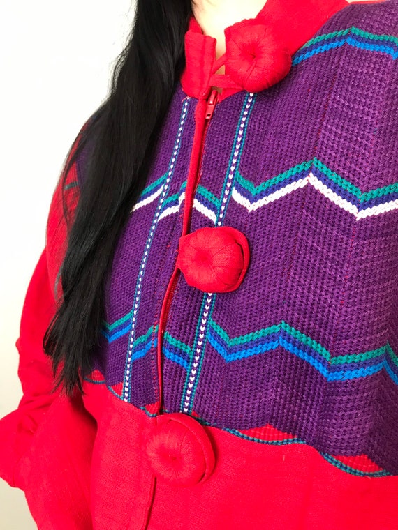 Authentic Guatemalan Hand Woven Jacket - image 6