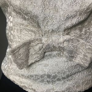 Vintage 60s Pearlescent Brocade Shell Top image 5