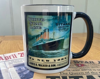 Titanic vintage poster mug