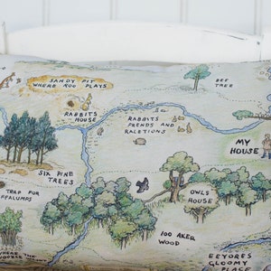 Hundred Acre Wood Map Cushion