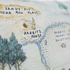 Hundred Acre Wood Map Cushion image 5