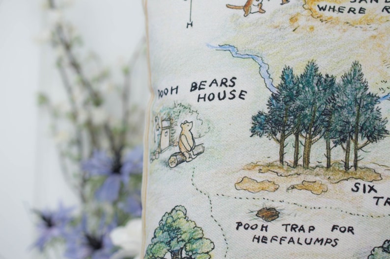 Hundred Acre Wood Map Cushion image 4