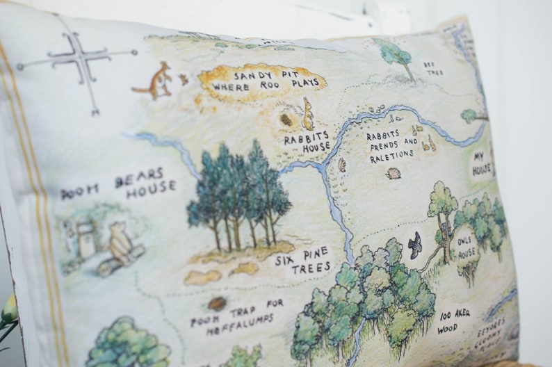 Hundred Acre Wood Map Cushion image 8