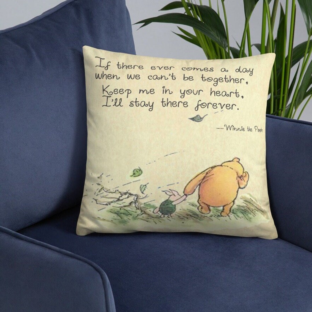 Winnie the Pooh Pillow . 'keep Me in Your Heart' Quote Etsy UK