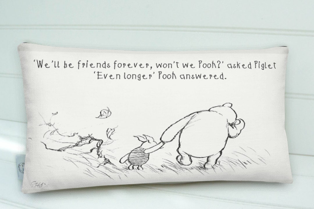 Winnie the pooh quote clearance pillow