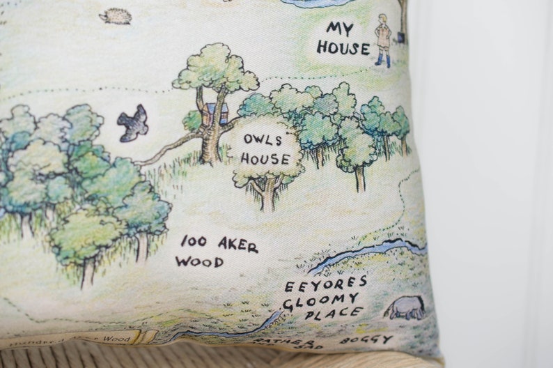 Hundred Acre Wood Map Cushion image 6