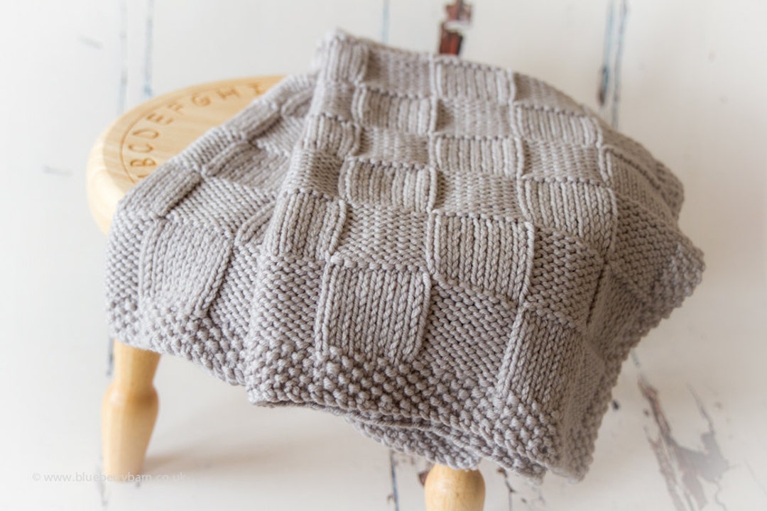 Chunky checks baby blanket hotsell