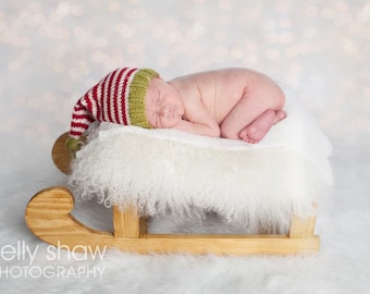 Stripey Elf Hat Baby-Child Knitting Pattern - Christmas Hat, Baby Hat, Child Hat