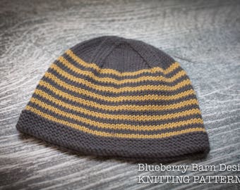Knitting Pattern/DIY Instructions - Milton Baby Beanie Hat