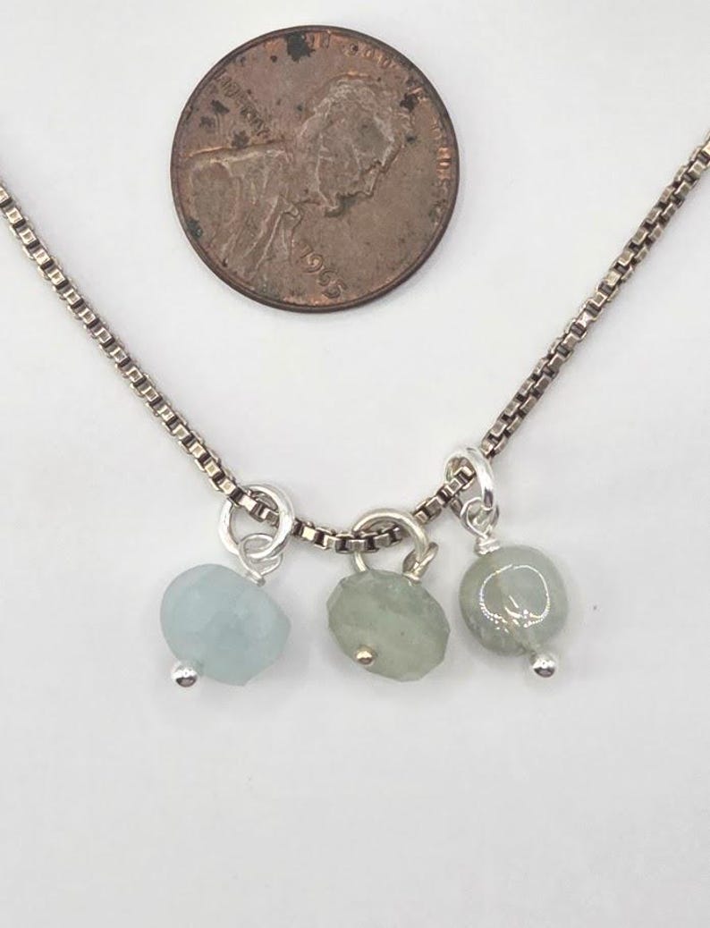 Tiny Aquamarine - March Birthstone - Add A Charm image 3