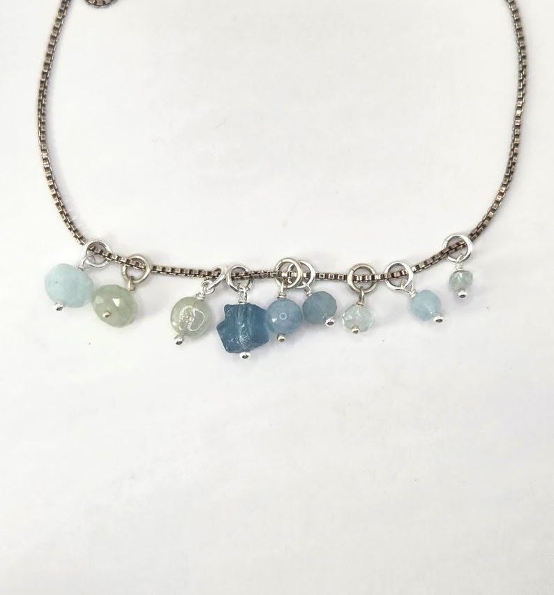 Tiny Aquamarine - March Birthstone - Add A Charm image 2