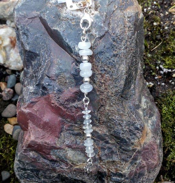 Forcina Per Capelli Vintage In Pietra Di Luna - Foto 12