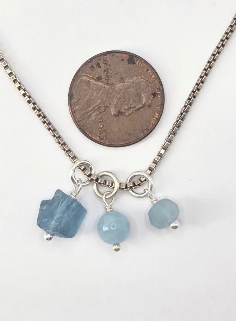 Tiny Aquamarine - March Birthstone - Add A Charm image 4