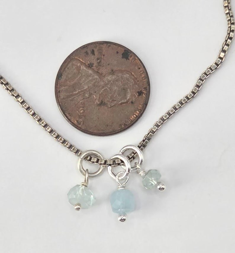 Tiny Aquamarine - March Birthstone - Add A Charm image 5