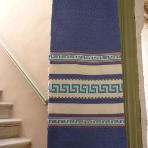 Single bed cover Greek product Modern countrystyle Colorful throw Traditional woven bedspread in the electric loom