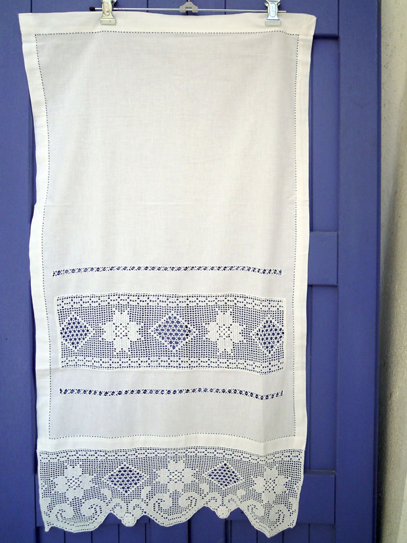 GORGECRAFT 5 Yards X 4" Wide Cotton Nappa Frange Trim Nastri In Pizzo Per Vestiti Tenda Cucito Artigianato Accessori Decorazione Della Casa, Bianco - Foto 7