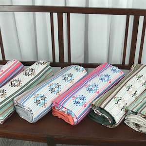 Traditional woven bedspreads/bedcovers-Greek product-Greek tradition designs-Home decor-House warming-Sofa throws- Soft -Modern countrystyle