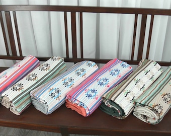 Traditional woven bedspreads/bedcovers-Greek product-Greek tradition designs-Home decor-House warming-Sofa throws- Soft -Modern countrystyle