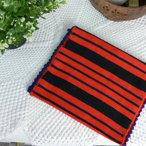 Handgewebtes Portemonnaie / Portemonnaie - Gestreiftes Portemonnaie - Boho Stil Portemonnaie - Unikat Portemonnaie - griechischer Stil traditionell - All Seasons Wallet