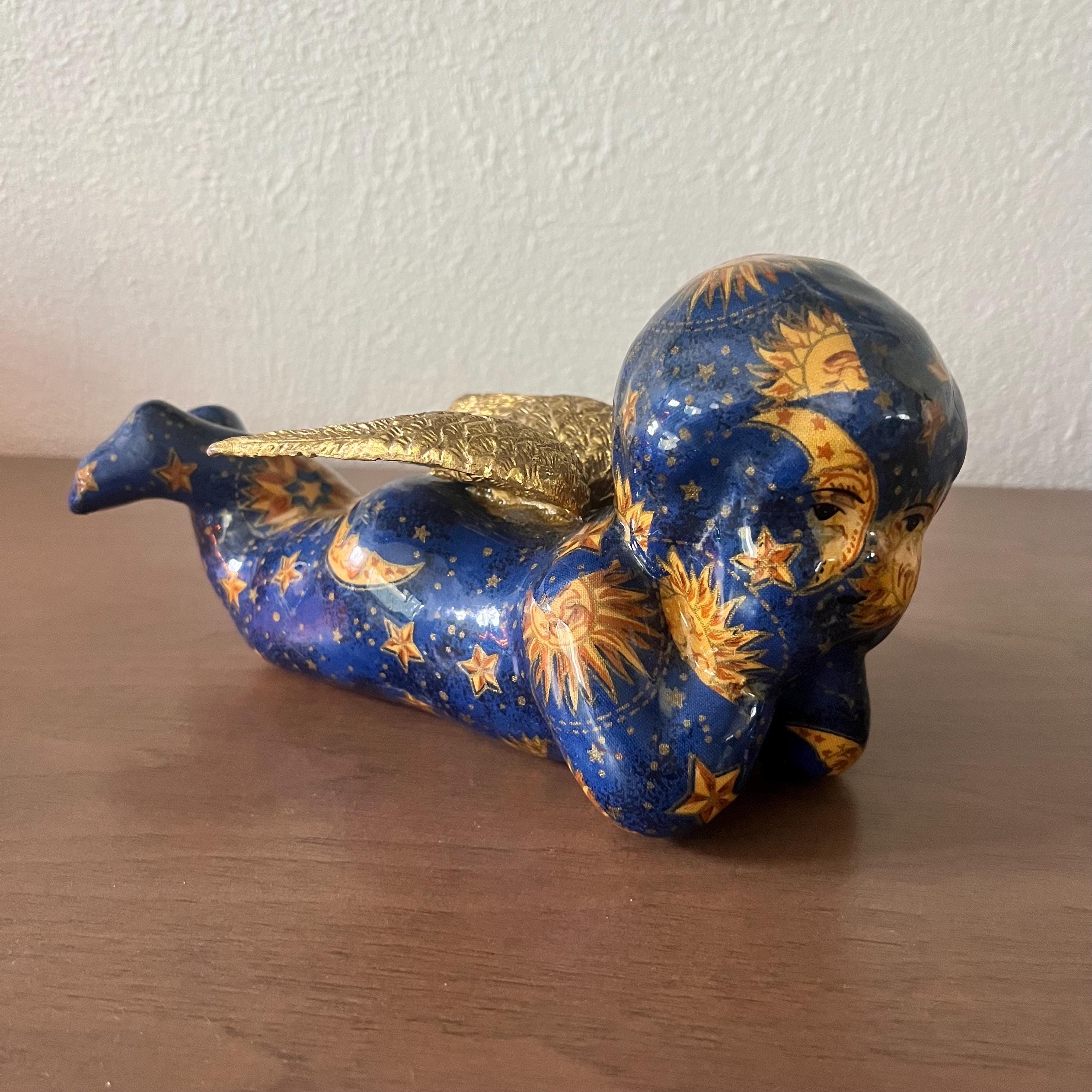 Winged Cherub Statue - Etsy