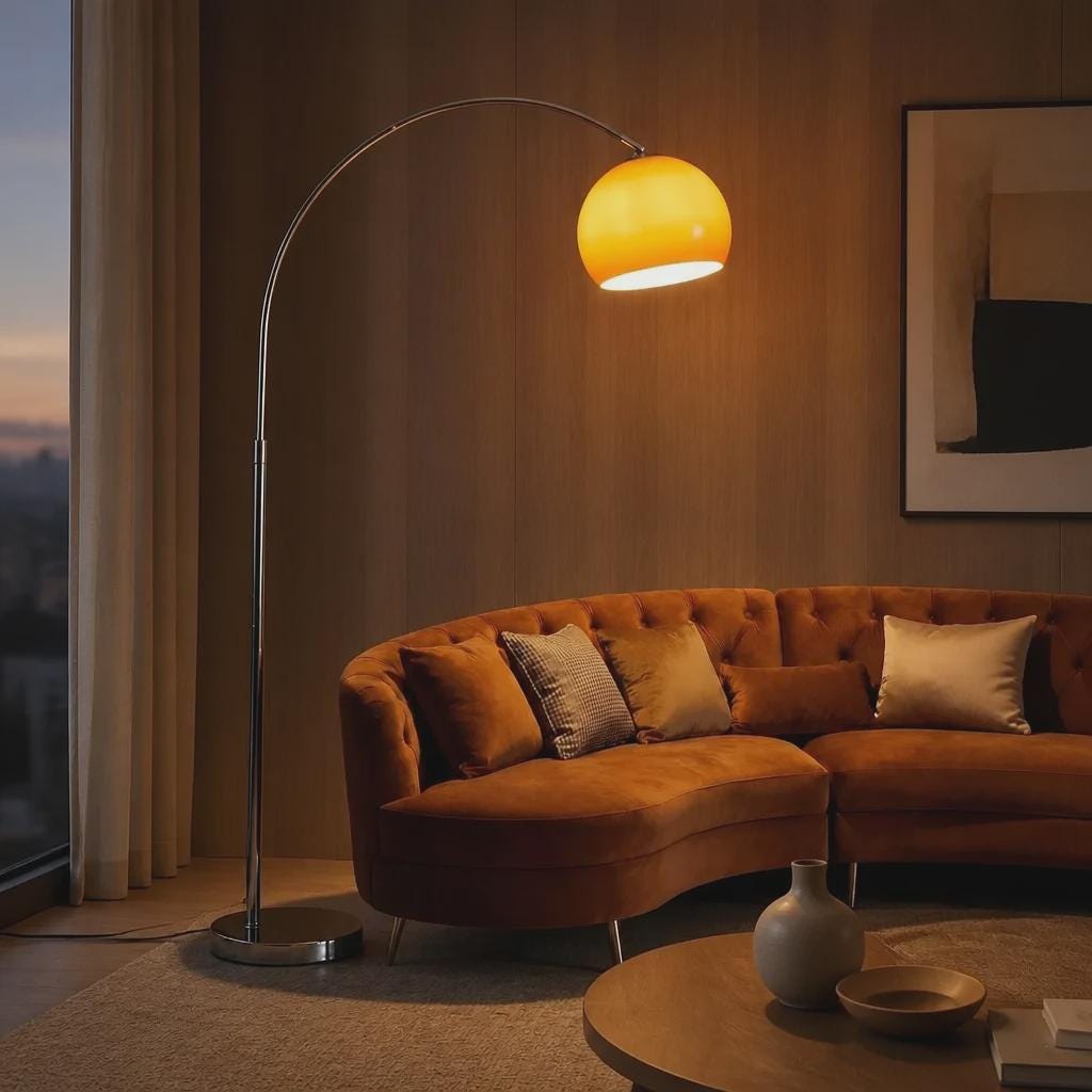 Vintage orange lamp - Etsy 日本
